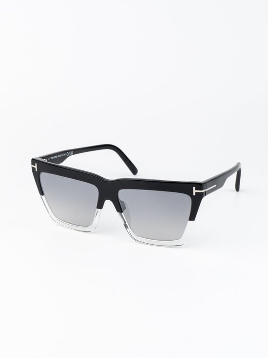 Tom Ford EDEN Women Sunglasses Black Grey Mirror Square FT1110 05C NEW AUTHENTIC main image 7
